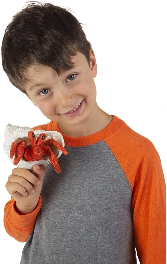 Folkmanis Mini Hermit Crab Finger Puppet