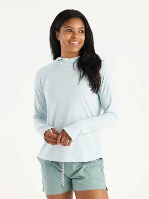 Free Fly Women's Elevate Hoodie in Heather Tide Pool