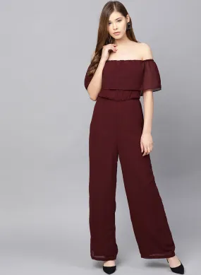 Front Layered Ankle Length Jumpsuit