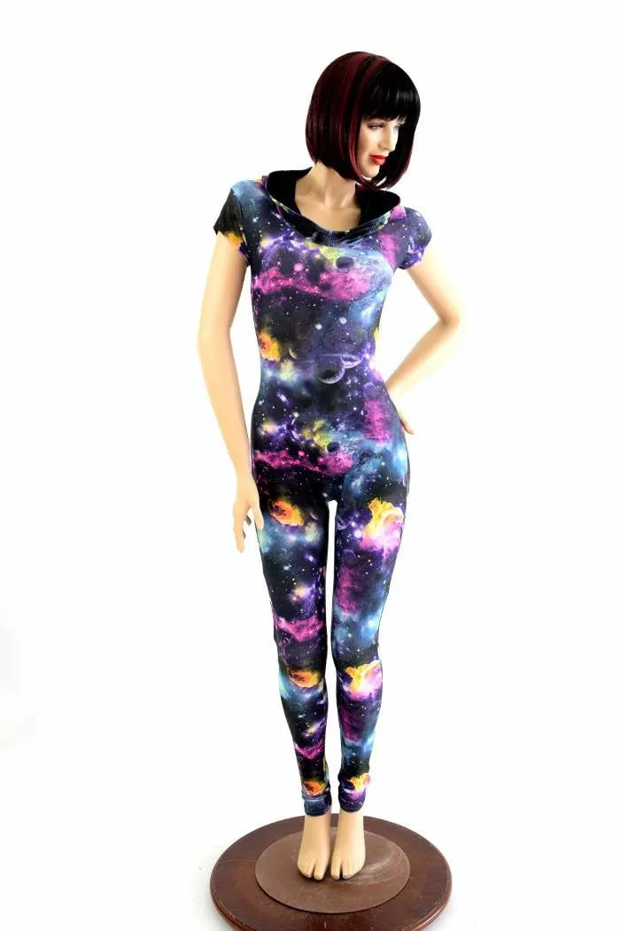 Galaxy Hoodie Catsuit