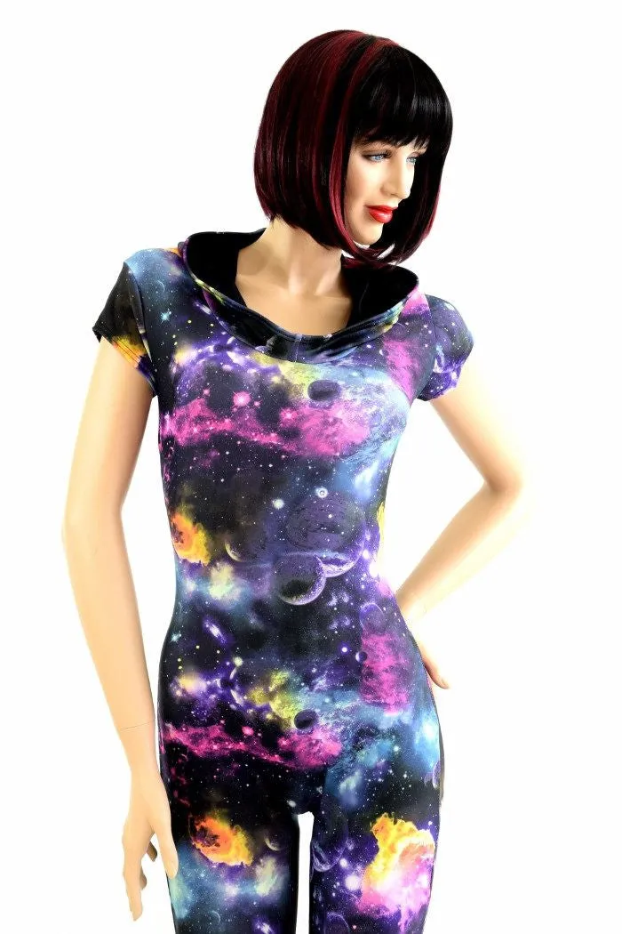 Galaxy Hoodie Catsuit