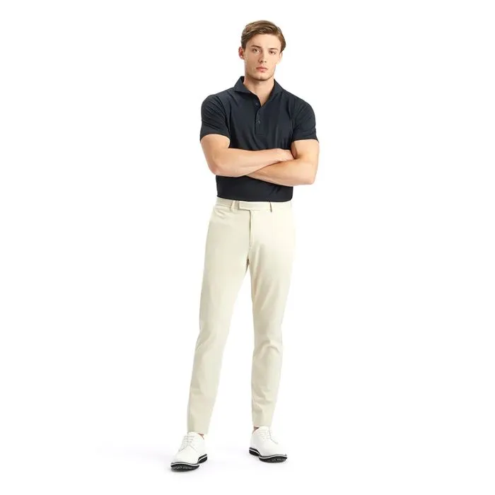 G/FORE Men's Essential Tech Pique Golf Polo T-Shirt - Onyx