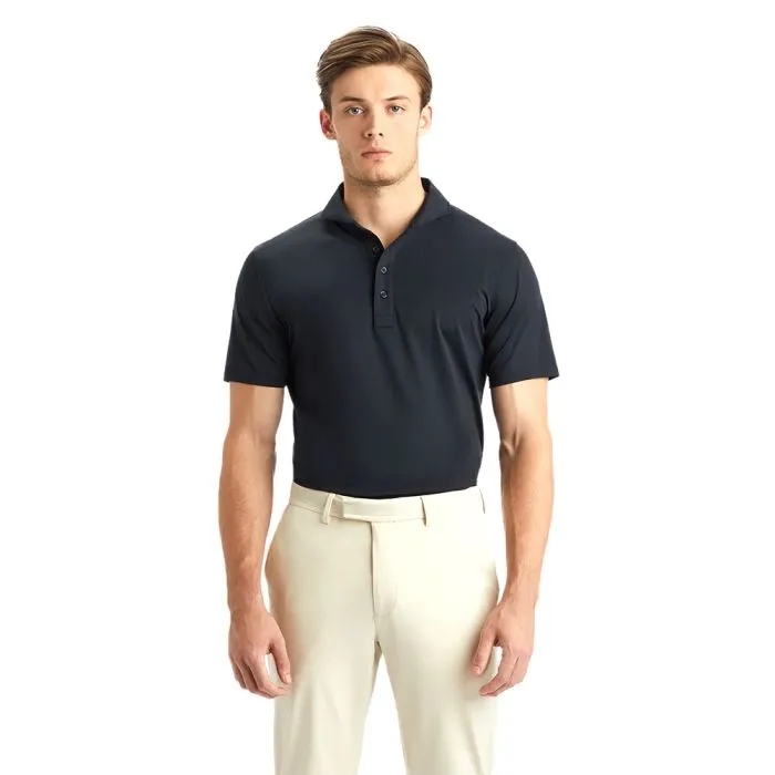 G/FORE Men's Essential Tech Pique Golf Polo T-Shirt - Onyx