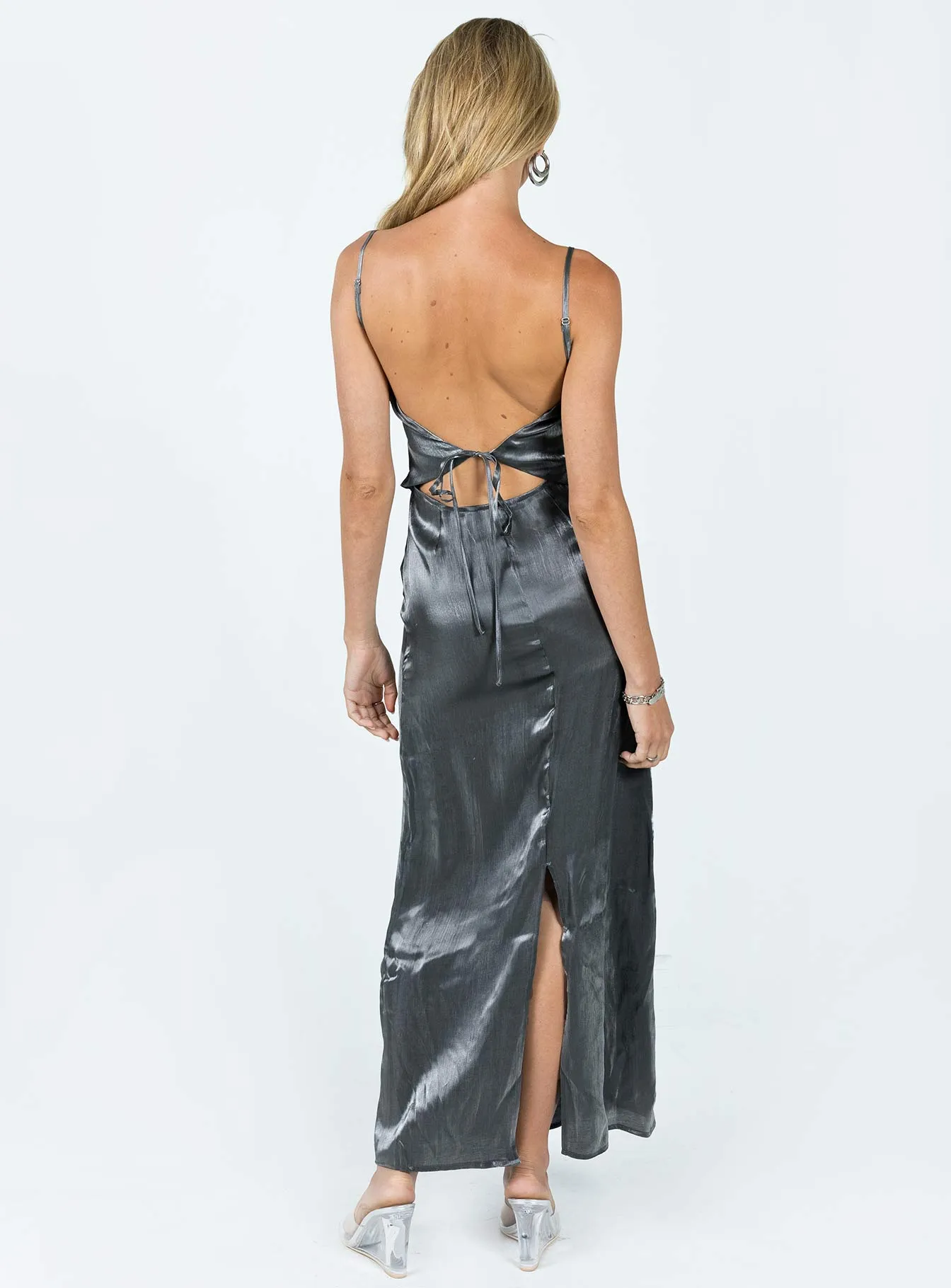 Gianne Slip Maxi Dress Grey