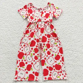 girls apple floral jumpsuit SR0393