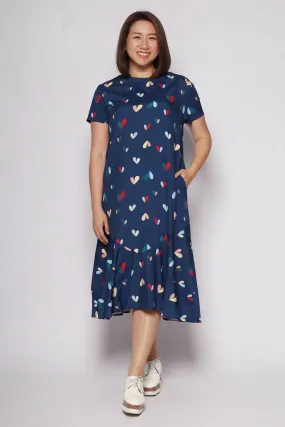 Gisele Dress in Hearts