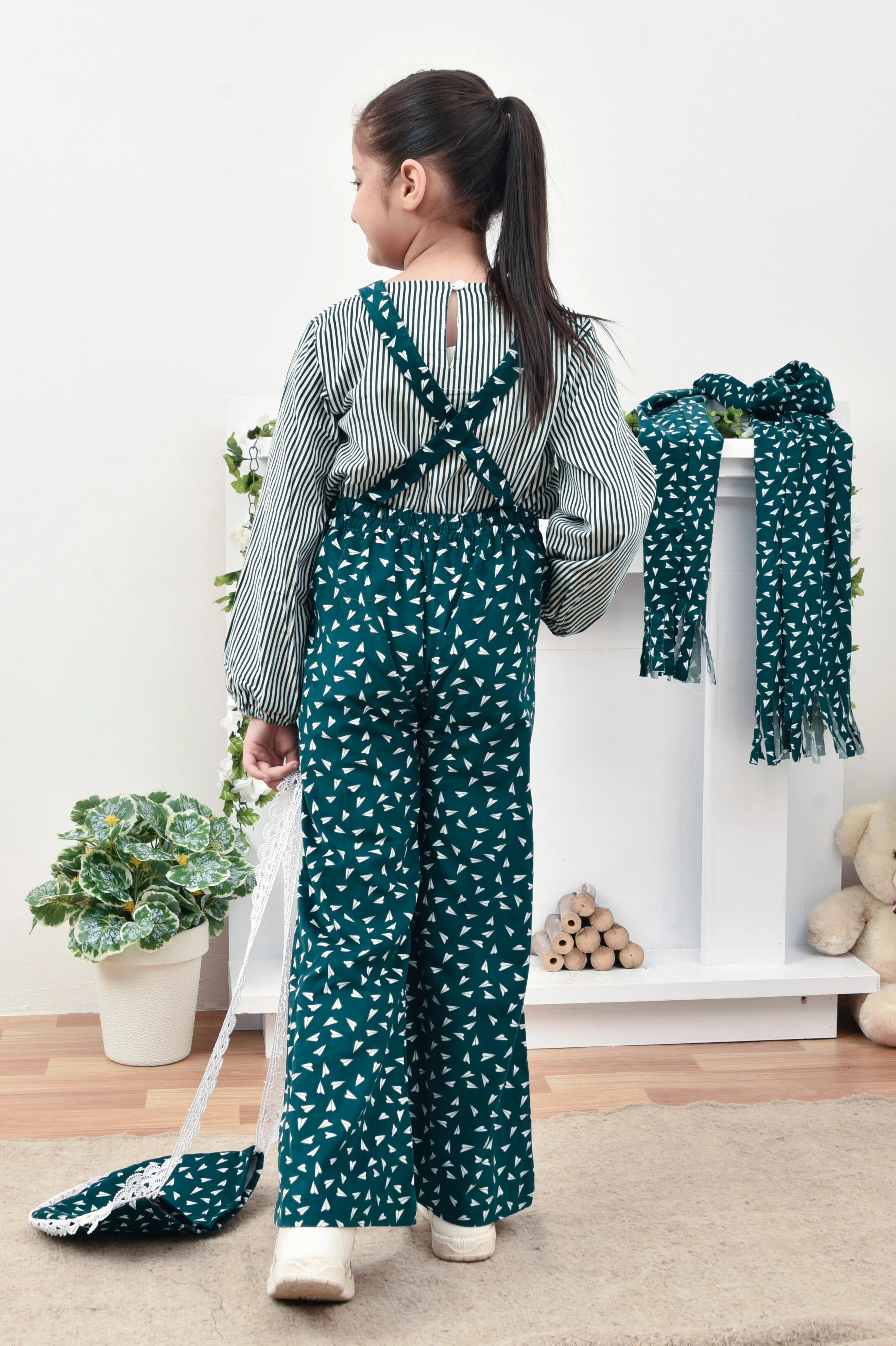 Green Corduroy Delight 2 Piece Set