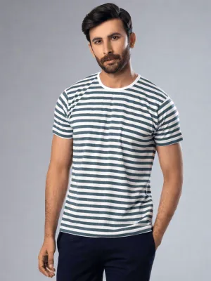 Grey Stripes Short Sleeve T-Shirt