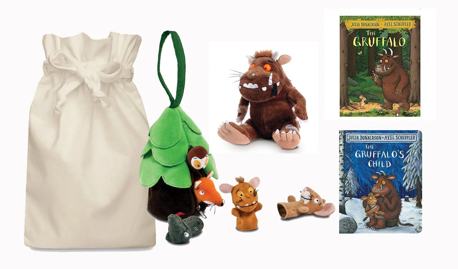 Gruffalo's Child Finger Puppet House and Gruffalo Story Sack