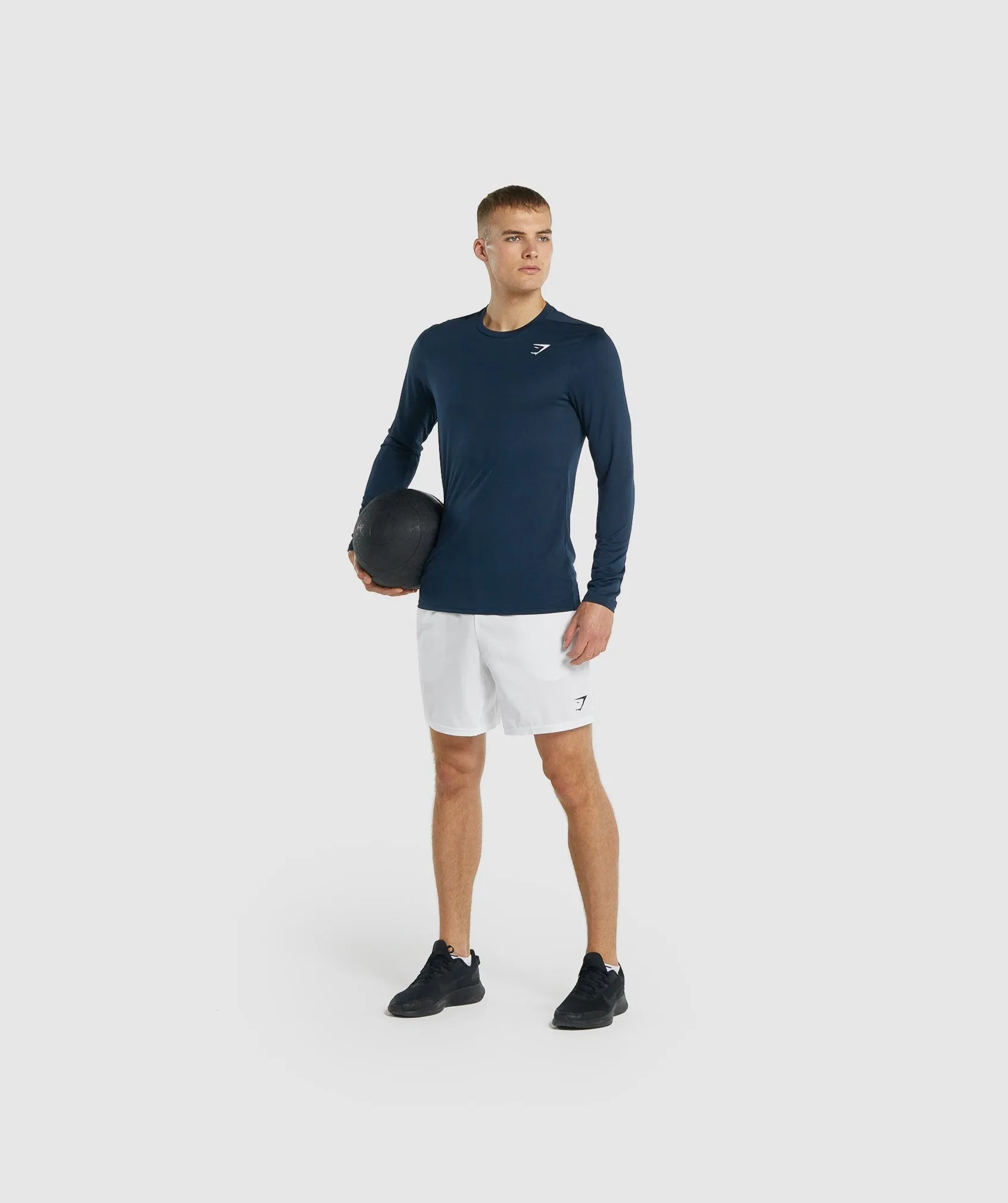 Gymshark Arrival Long Sleeve T-Shirt - Navy