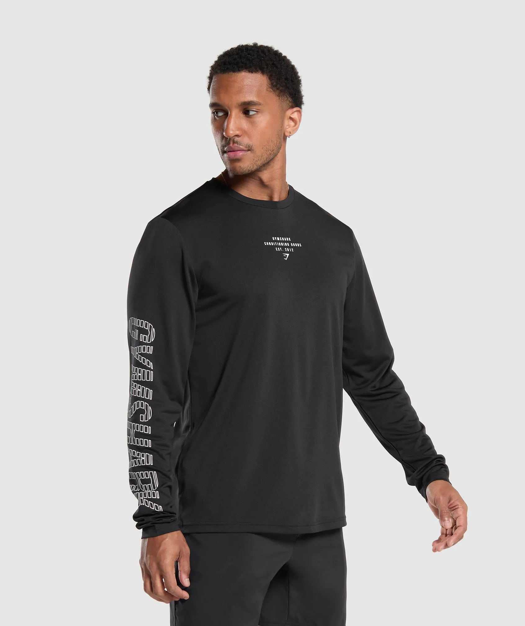 Gymshark Conditioning Goods Long Sleeve T-Shirt - Black