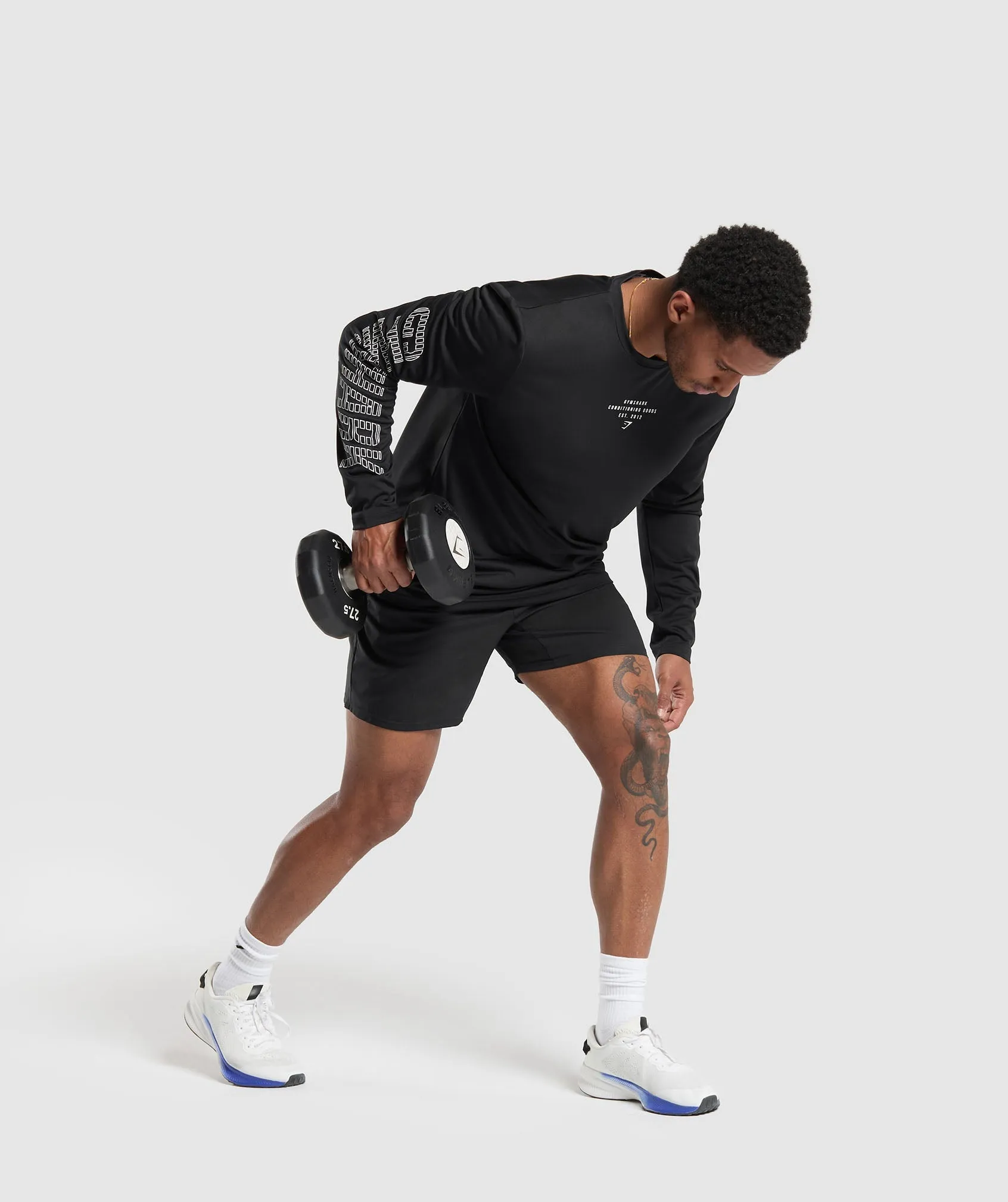 Gymshark Conditioning Goods Long Sleeve T-Shirt - Black