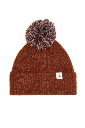 Hannah Bobble Hat - Rust