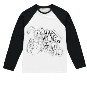 Happy Holiday's Sublimation Baseball Long Sleeve T-Shirt