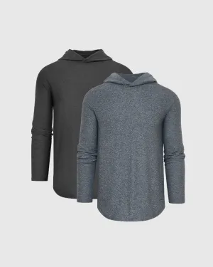 Heather Active Long Sleeve Hoodie 2-Pack