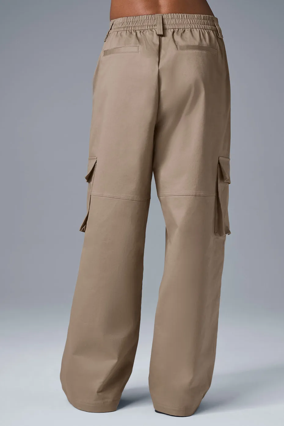 High-Waist Night Out Cargo Trouser - Gravel