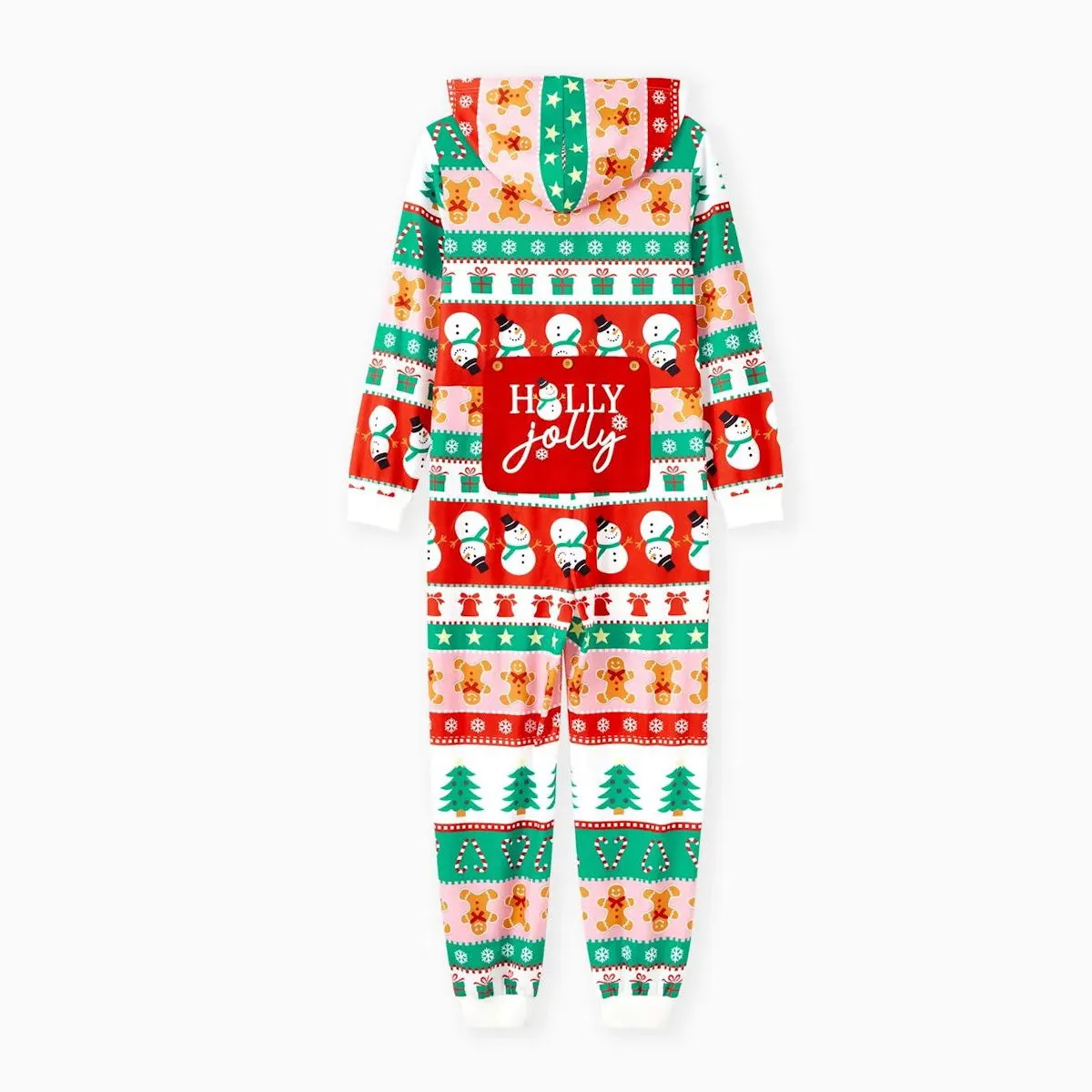 Holly Jolly Hooded Family Christmas Onesies Pajamas Christmas Tree Candy Canes Gingerbread Snowflake Snowman