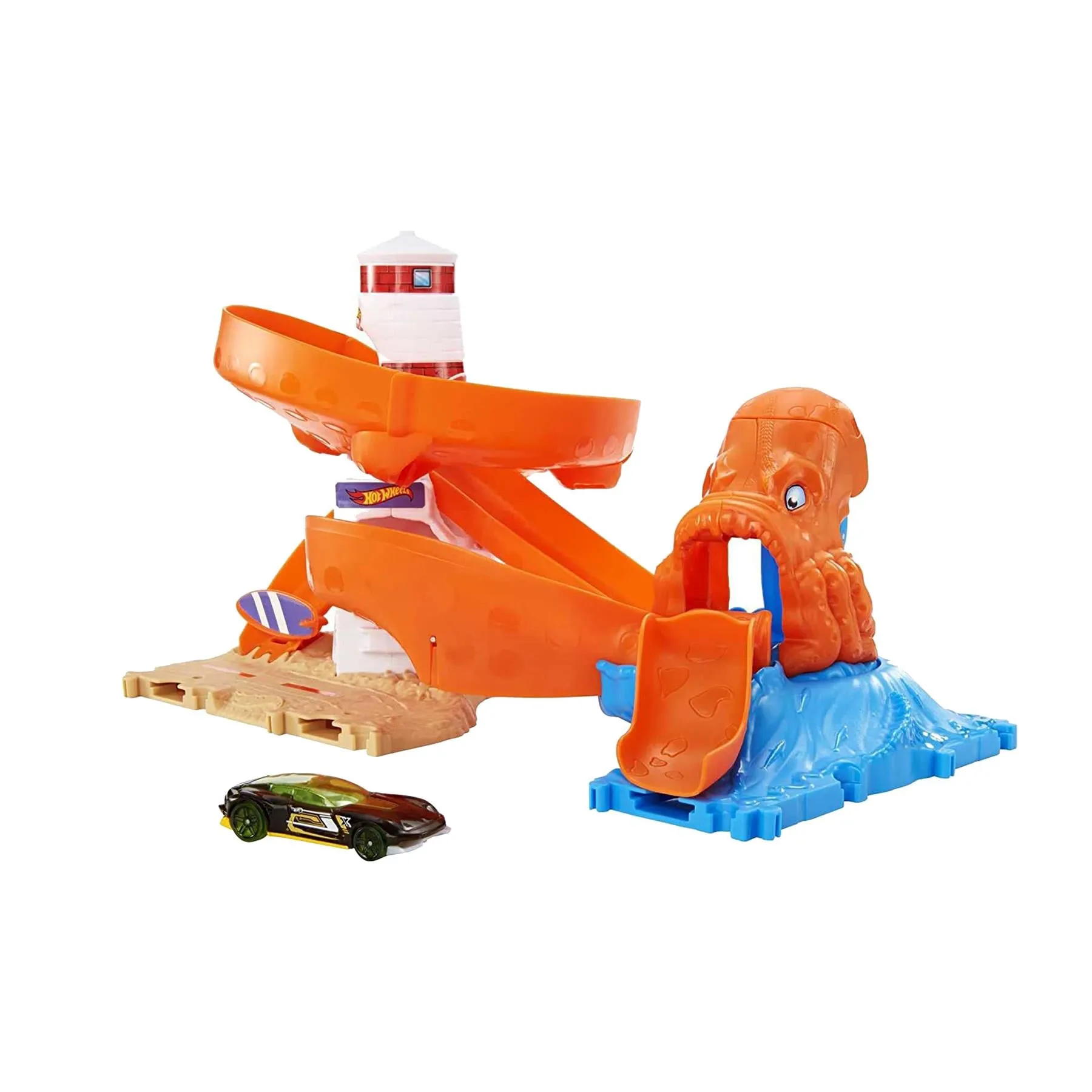 Hot Wheels City Wreck & Ride Octopus Invasion Playset