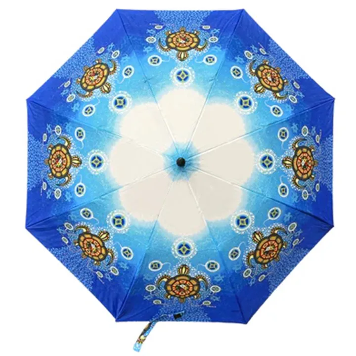 Indigenous Artist Collection: Collabsible Umbrella: Medicine Turtle by James Jacko