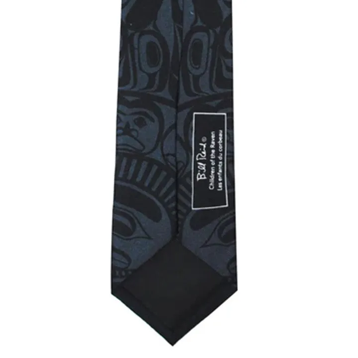 Indigenous Artist Collection: Men's Tie: Children of the Raven by Bill Reid