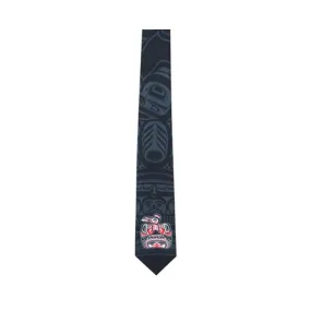 Indigenous Artist Collection: Men's Tie: Children of the Raven by Bill Reid