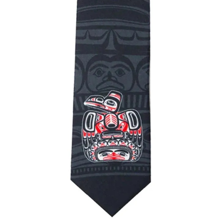 Indigenous Artist Collection: Men's Tie: Children of the Raven by Bill Reid