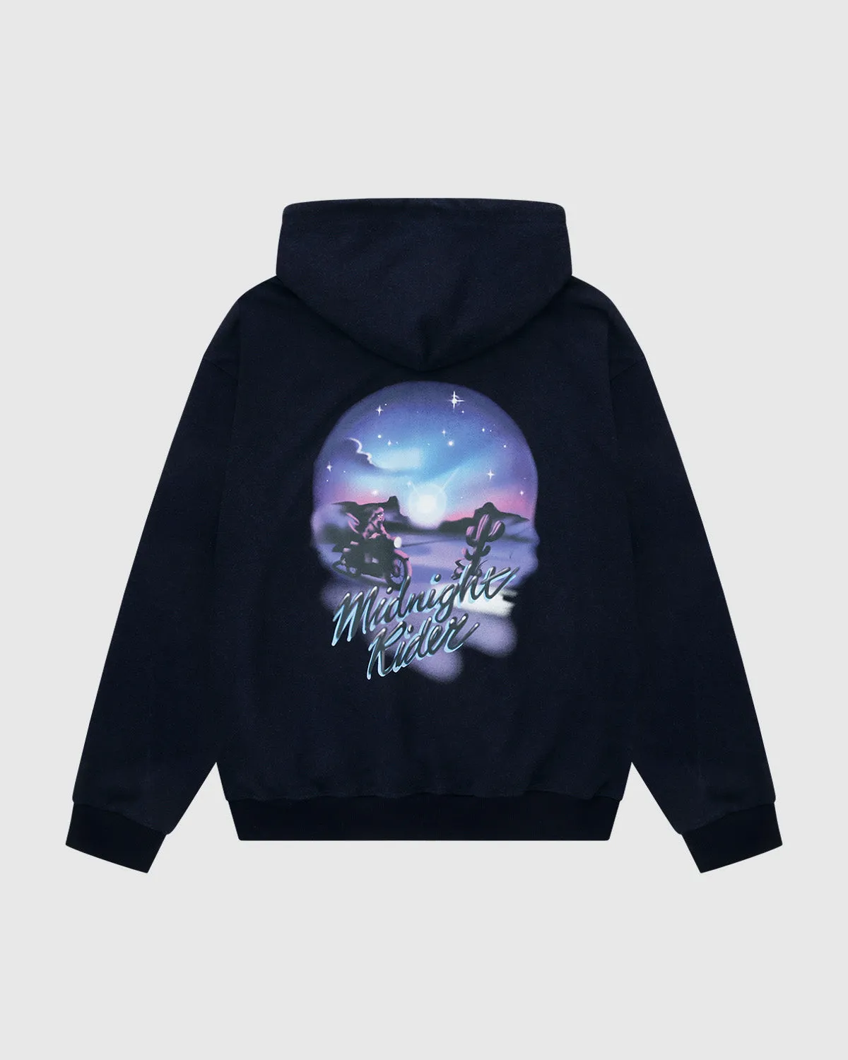 INDIGO WASH MIDNIGHT RIDER HOODIE