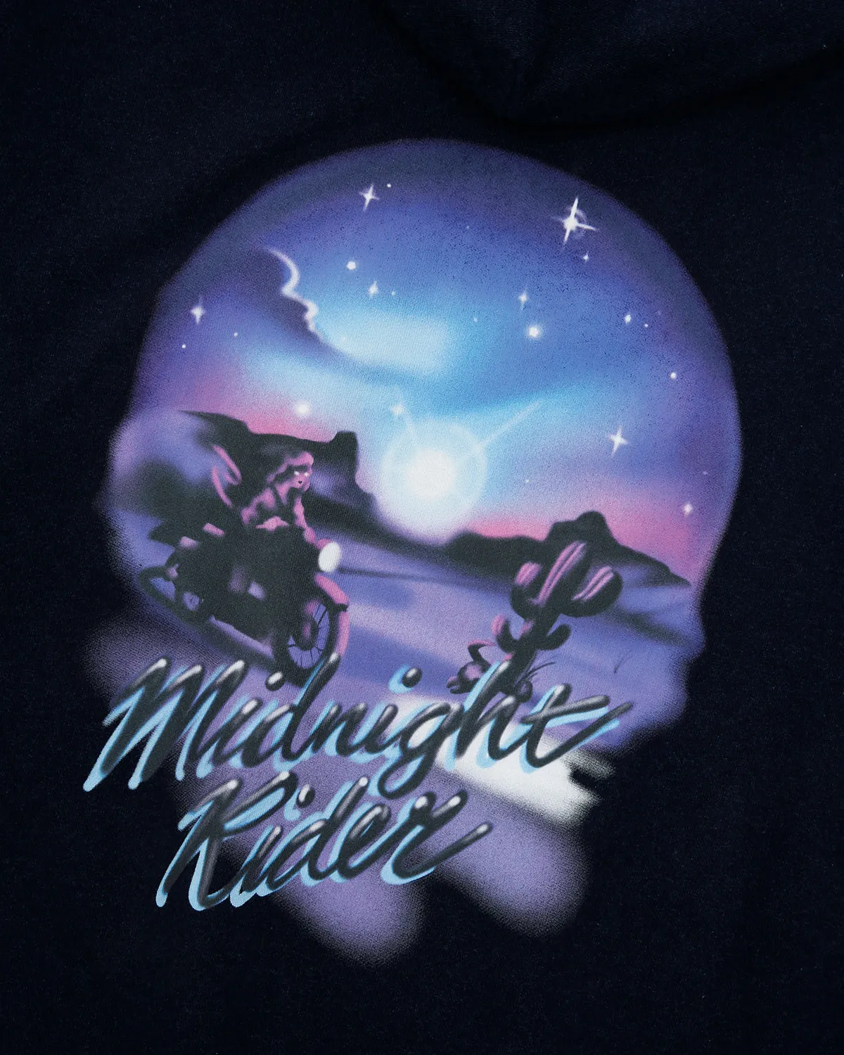 INDIGO WASH MIDNIGHT RIDER HOODIE