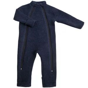 Joha Blue Wool Jumpsuit 2 in 1