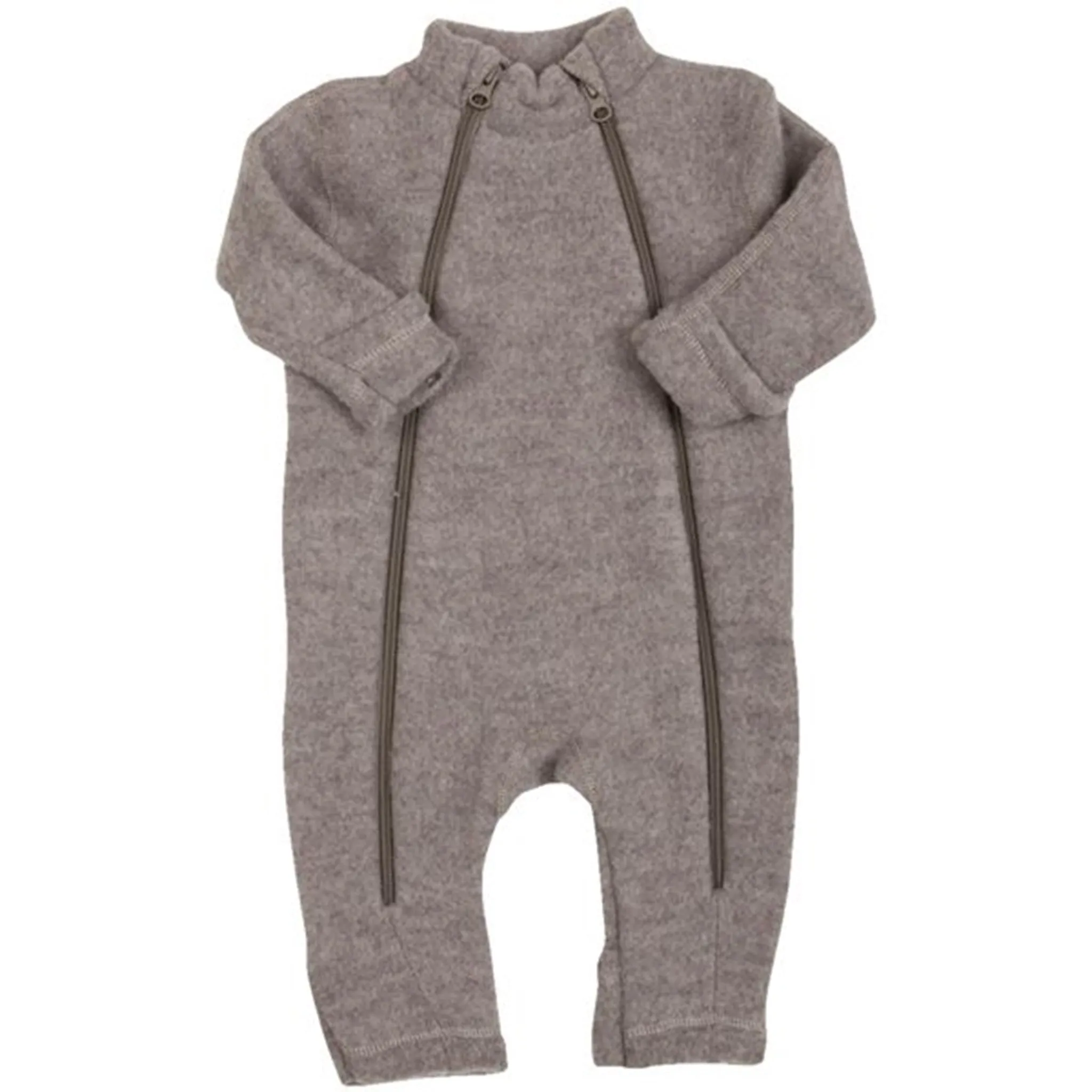 Joha Sesame Melange Wool Jumpsuit 2 in 1