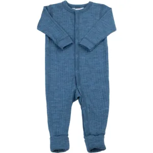 Joha Wool Blue Nightsuit 2i1 Fod Basic