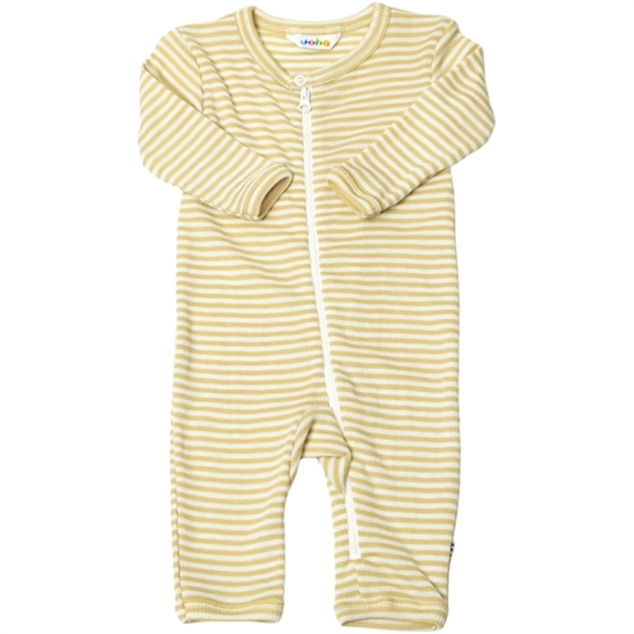 Joha Wool/Silk Yellow Stripe Jumpsuit