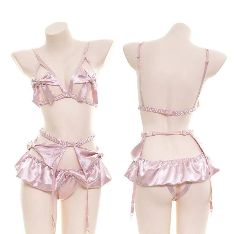 Kawaii Silk Bow Lingerie