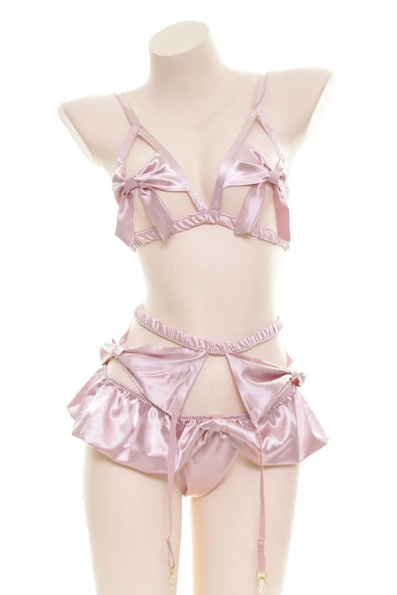 Kawaii Silk Bow Lingerie