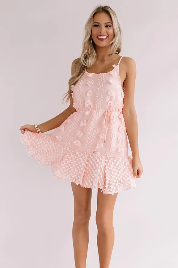 Kisses In Capri Shift Dress in Peach