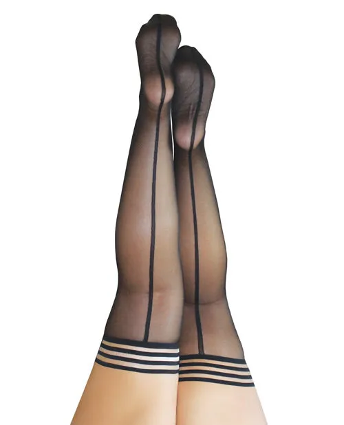 Kix'ies Lois Thigh High W/black Seam