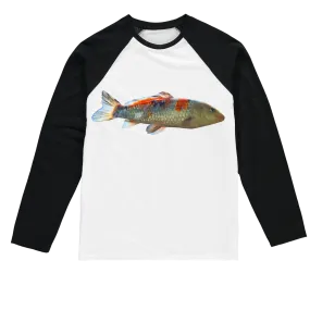 Koi Fish Sublimation Baseball Long Sleeve T-Shirt