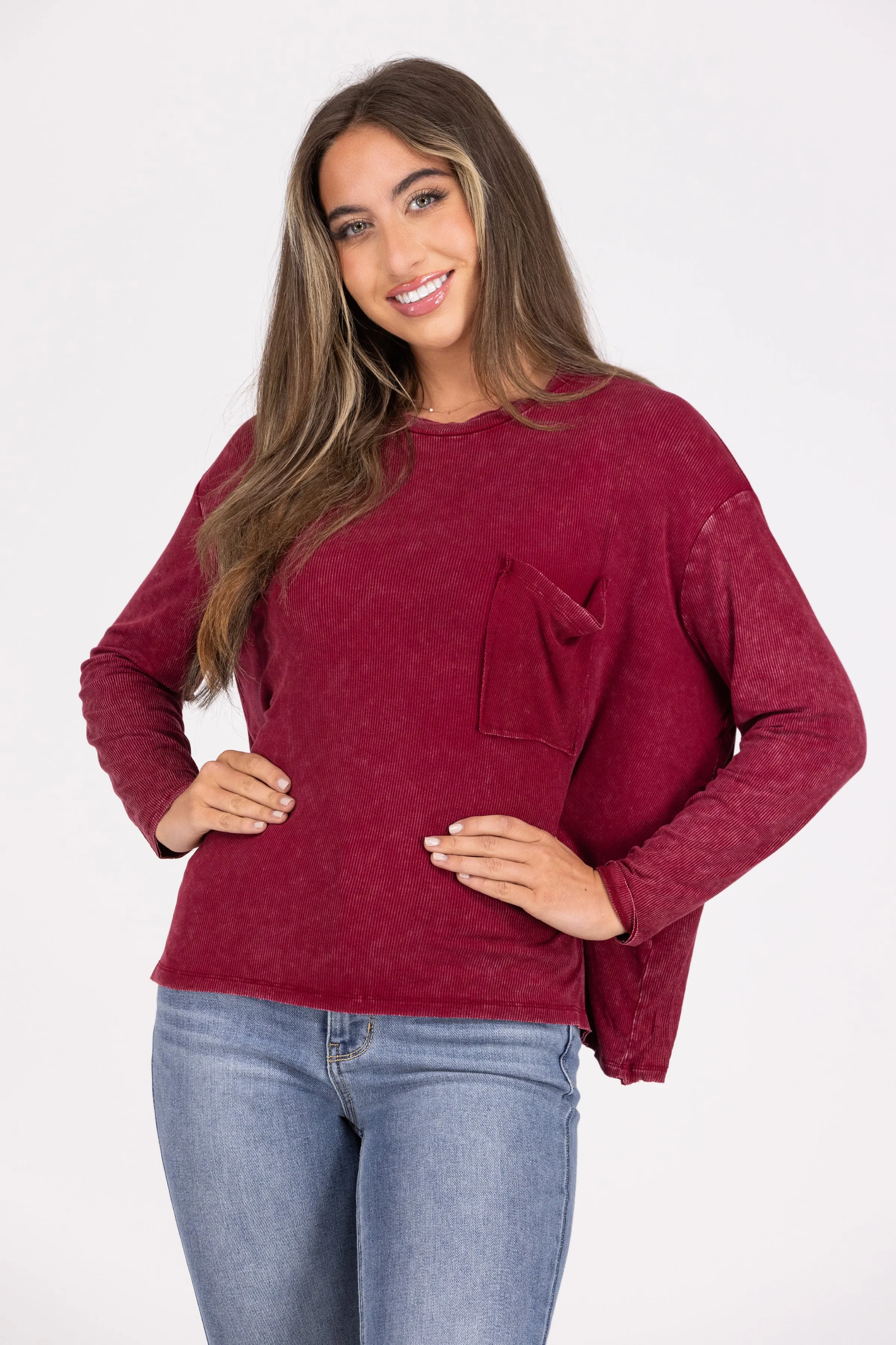 Lights Camera Action Long Sleeve Top