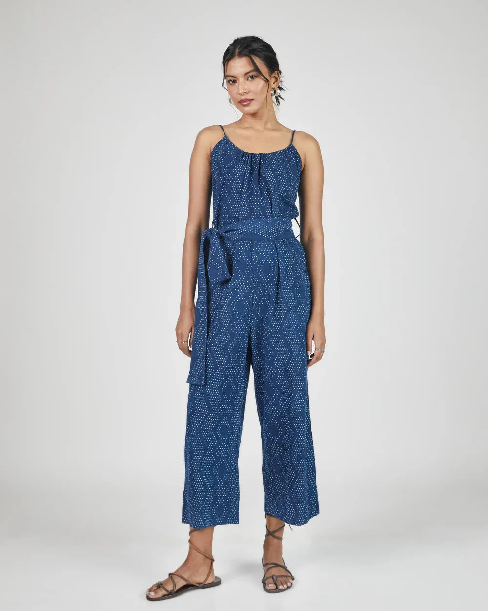 Lila Jumpsuit | Indigo Dot