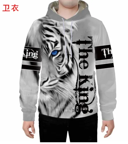 Lion - White Tiger Hoodies