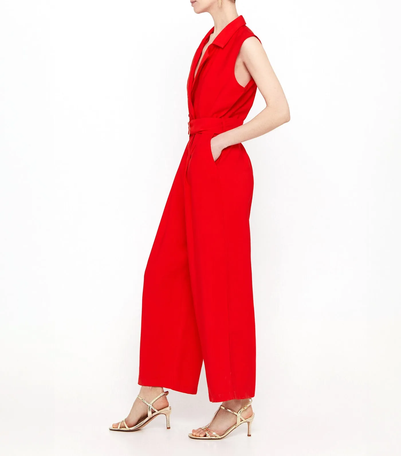 Long Jumpsuit Red