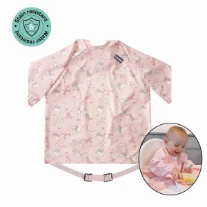 Long Sleeve Coverall Weaning Bib Over the Rainbow