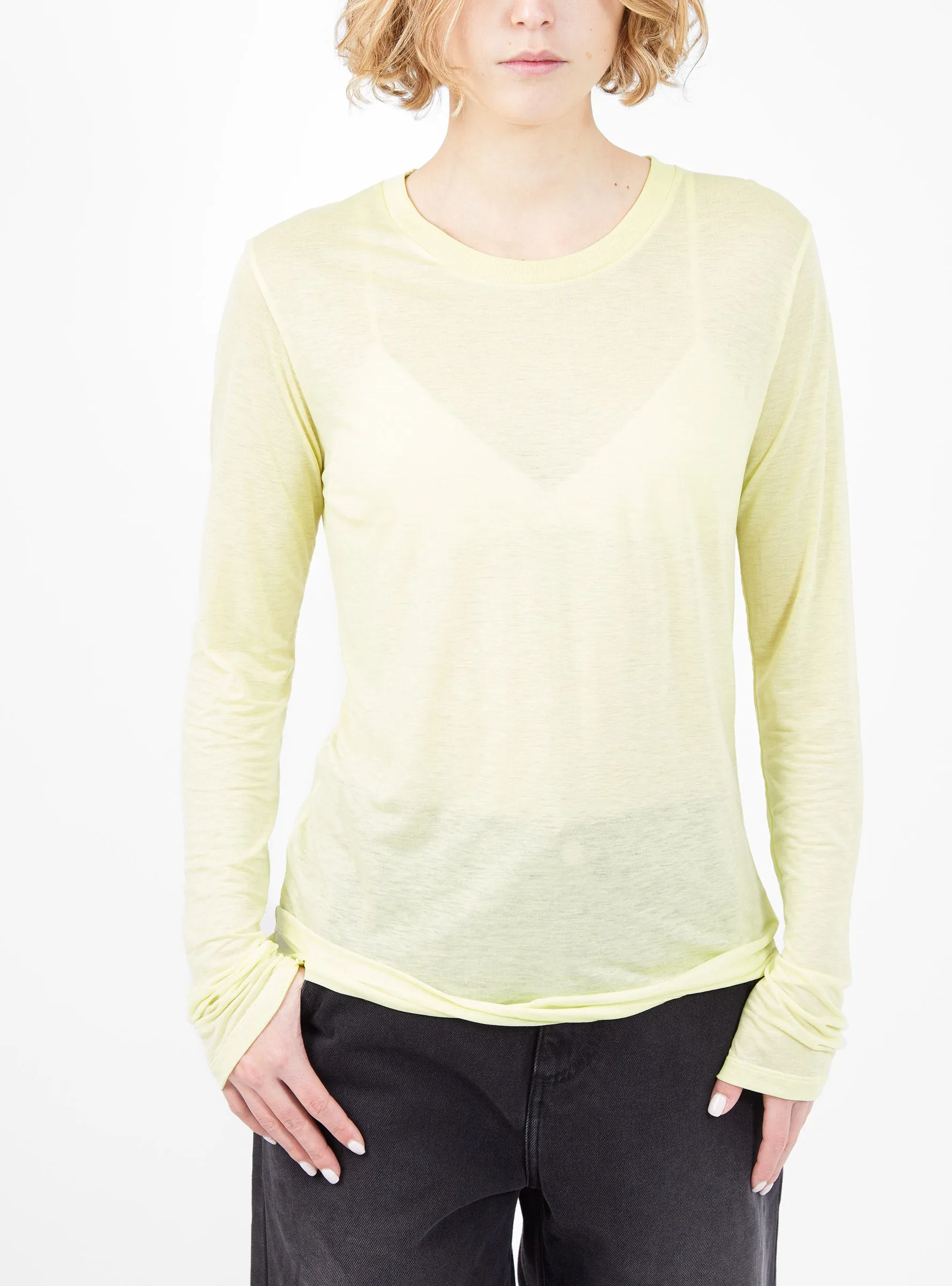 Long Sleeve T-shirt Lime