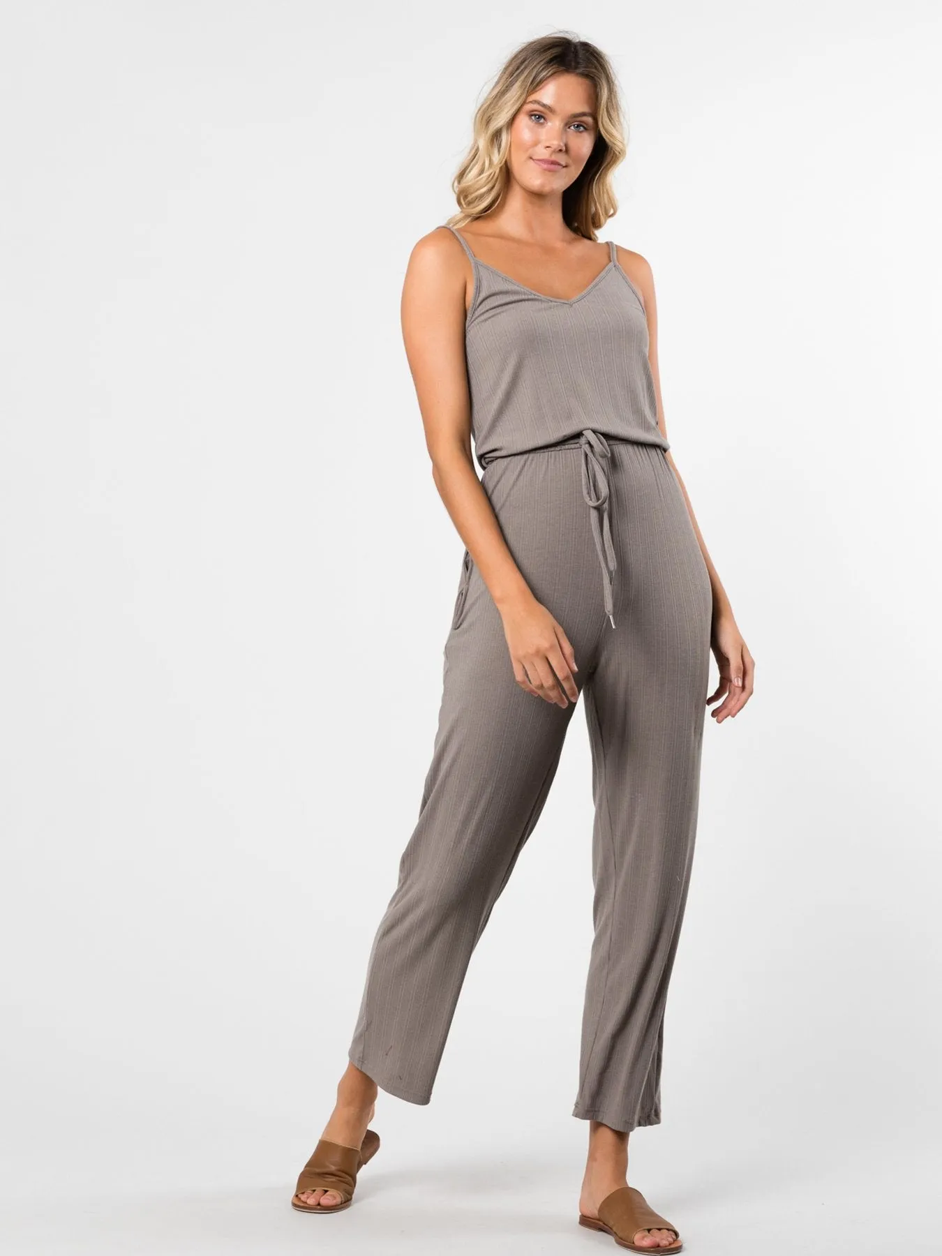 Lulu Jumpsuit - Stone Grey