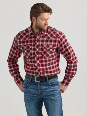 Men's Wrangler Retro Red Plaid Flannel Shirt