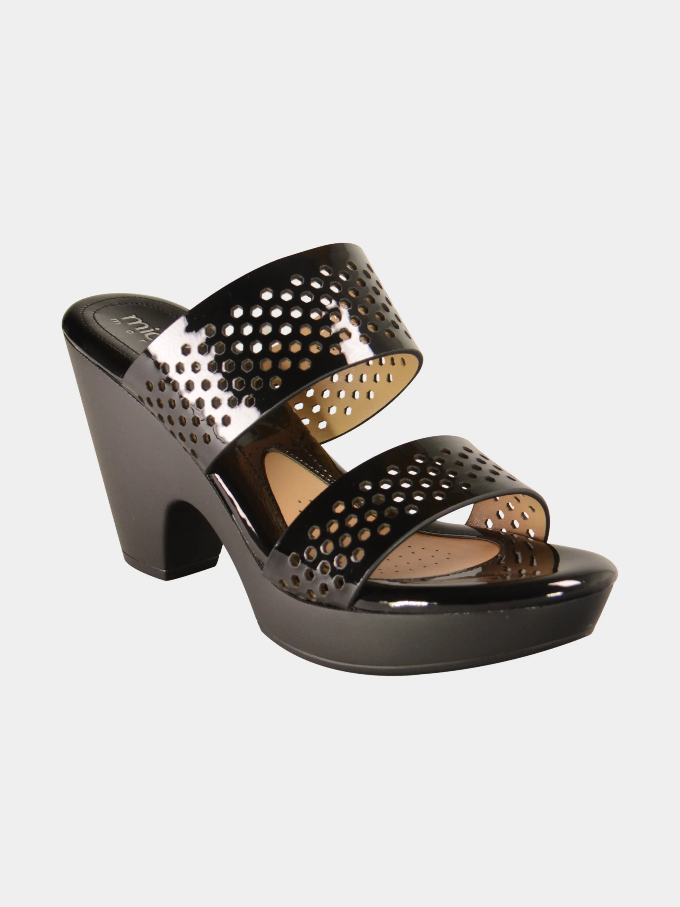 Michelle Morgan 780-15 Block Heel Dot Sandals