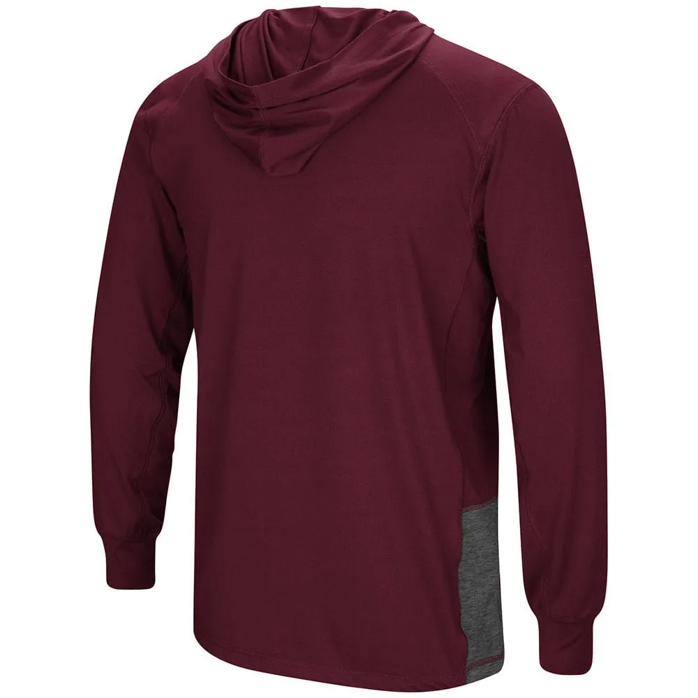 Mississippi State Bulldogs Colosseum Maroon LS Hooded T-Shirt