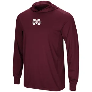 Mississippi State Bulldogs Colosseum Maroon LS Hooded T-Shirt