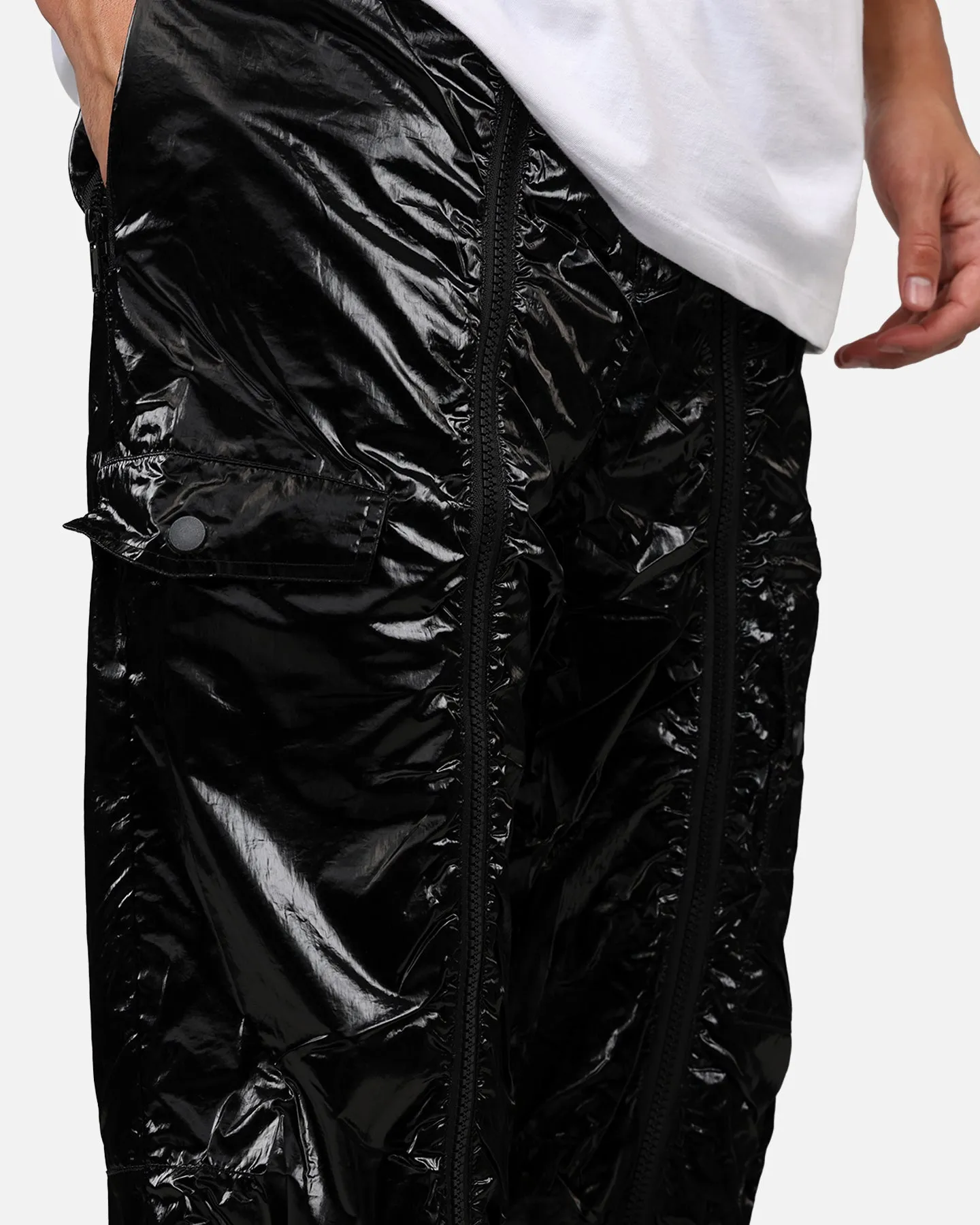 MNML Ruffled Jogger Pants Black