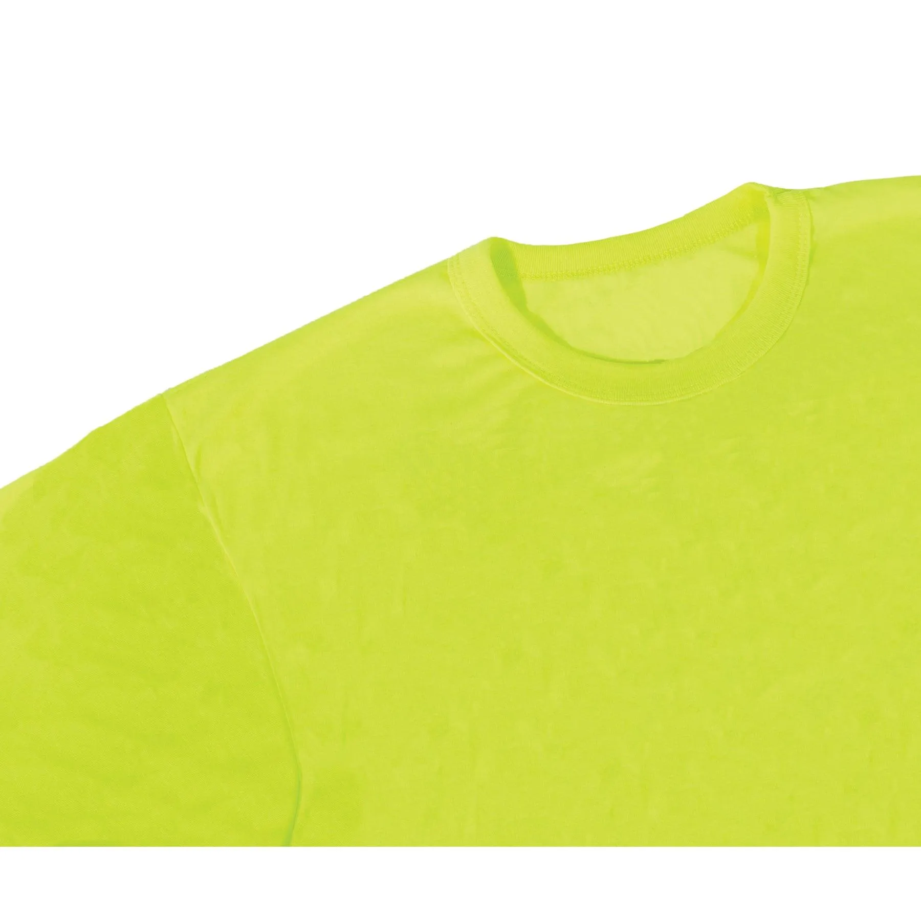 Moisture Wicking Long Sleeve Pocket T-Shirt - Safety Green